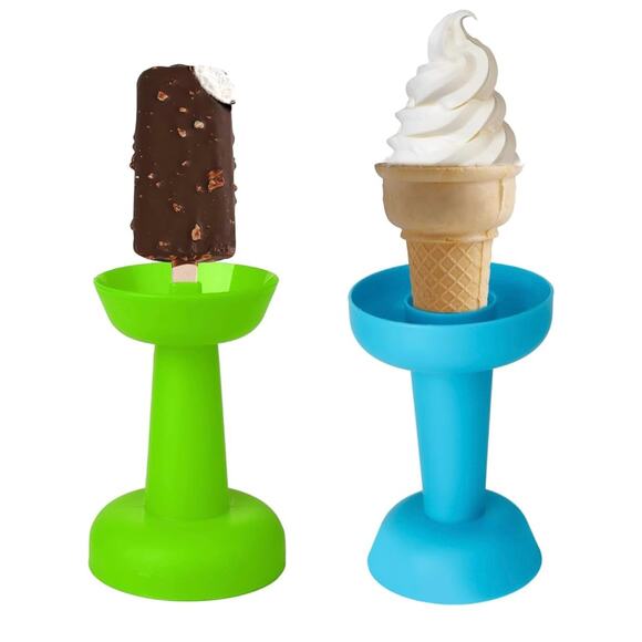 Silicone Ice Cream Holders for No-Drip Enjoyment Dual Ends Cones and Popsicles - Picture 1 of 5